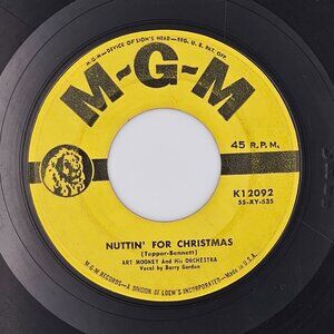 ART MOONEY and BARRY GORDON 45 rpm record NUTTIN' FOR CHRISTMAS